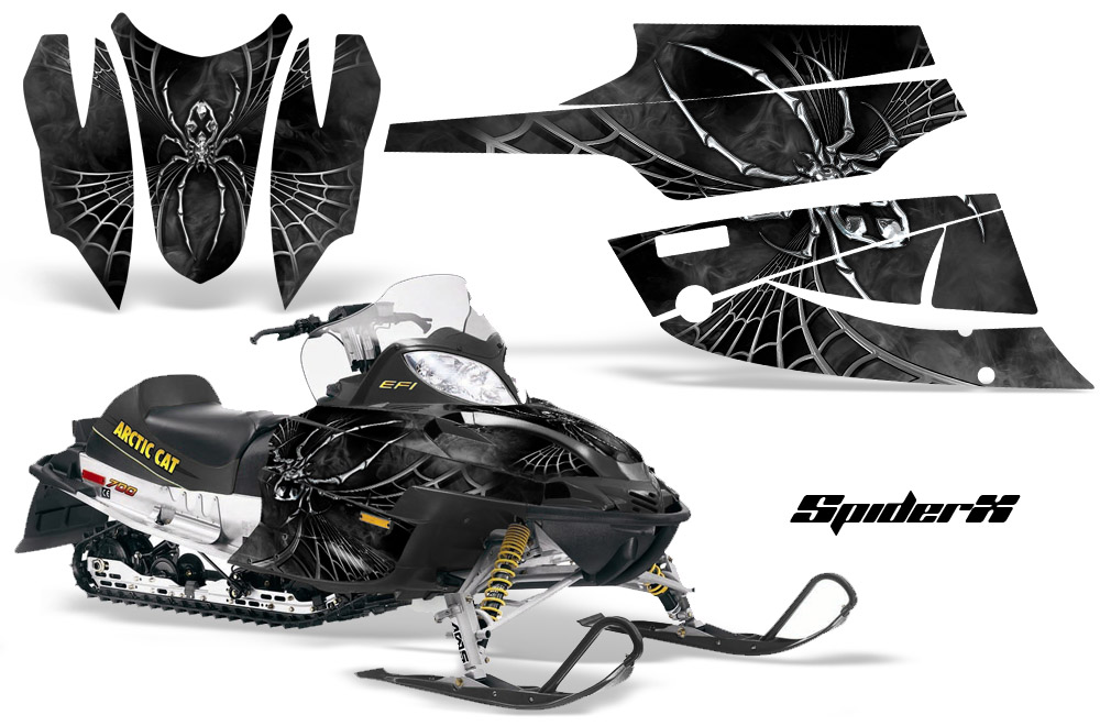 Arctic Cat Firecat Graphics Kit SpiderX Silver